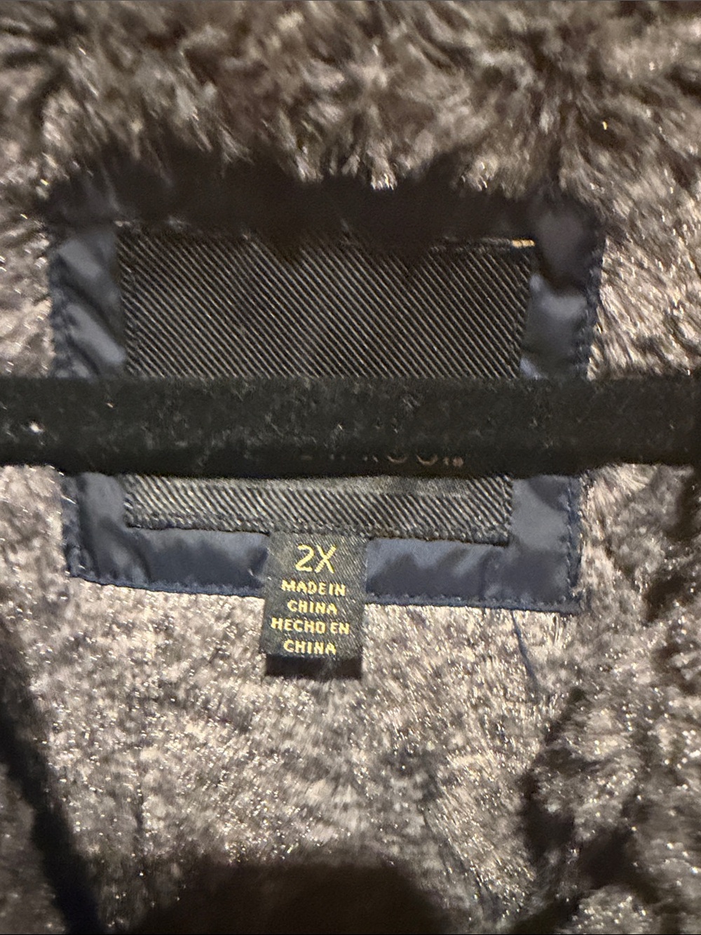 Faux Fur Lined Hooded Vest - Deep Navy - Picture 2 of 5